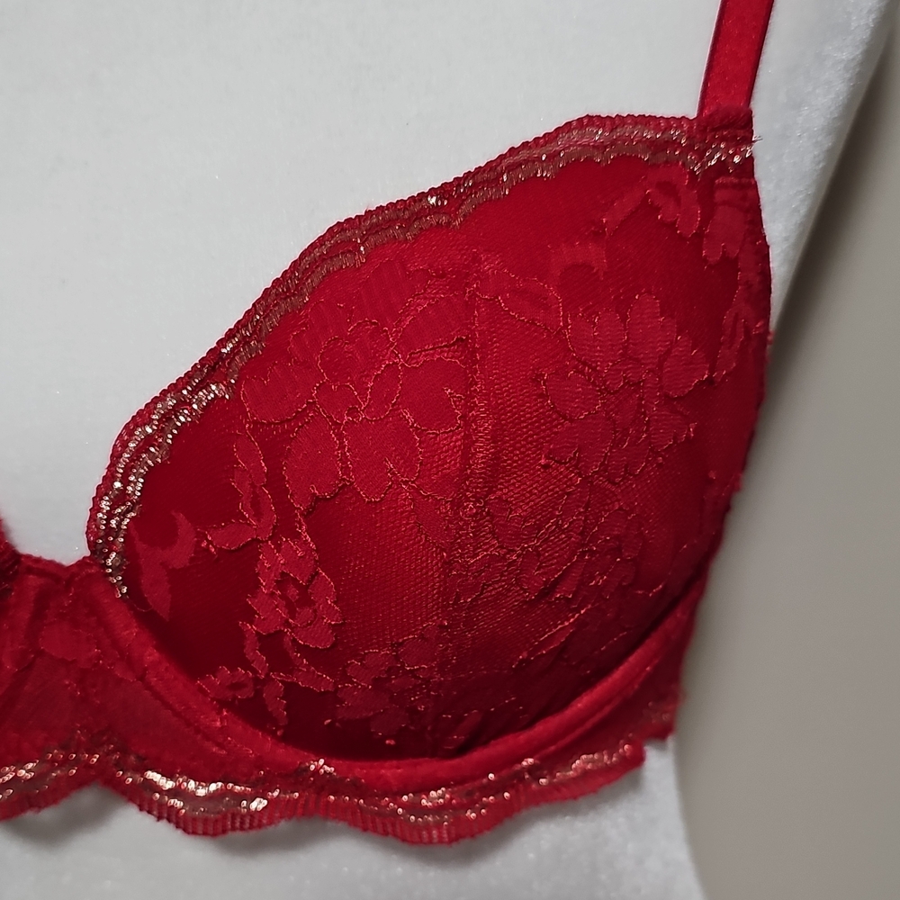 Victoria's Secret Crimson Lace Underwire Bra - Picture 4 of 8